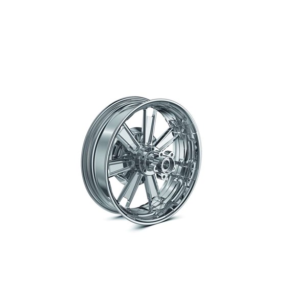 Bild von Hinterrad verchromt, 5.00x16"