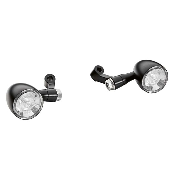 Bild von LED Blinker schwarz, vorn