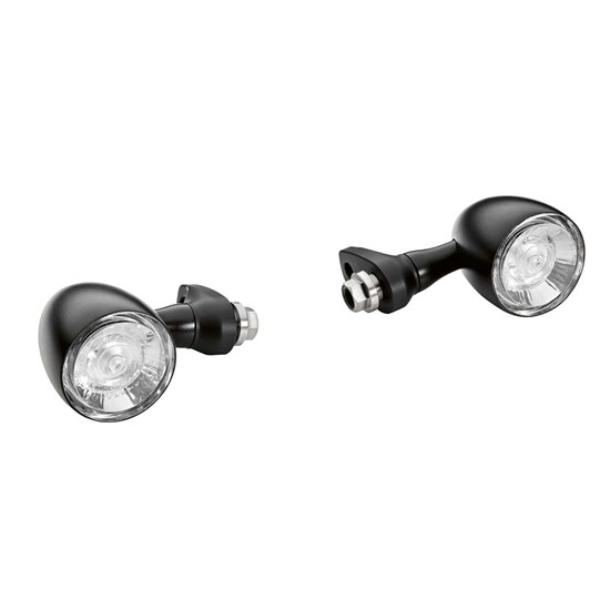 Bild von LED Blinker schwarz, vorn
