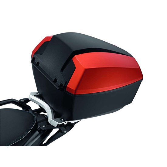 Bild von Topcasedeckelblende Valencia Orange metallic matt, links